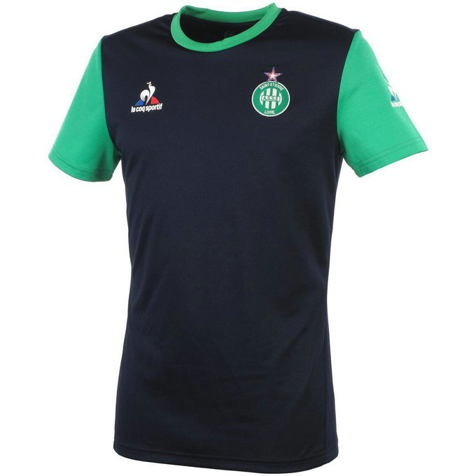 Le Coq Sportif Asse Maillot Navy Trainin Bleu Marine / Bleu Nuit T-Shirts Manches Courtes Homme